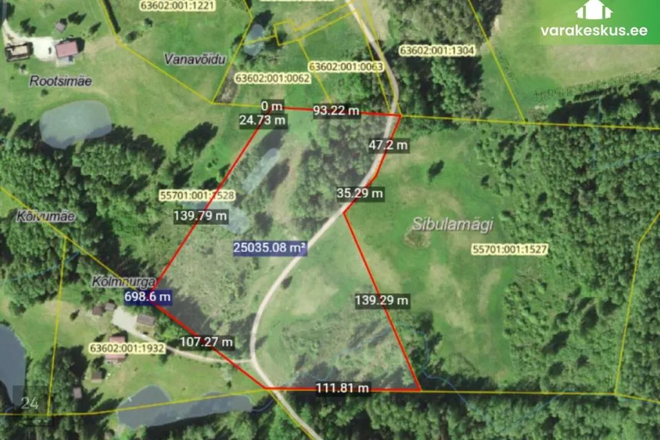 Maatulundusmaa, 25035 m² Maa - Otepää vald, Kastolatsi küla - foto 2
