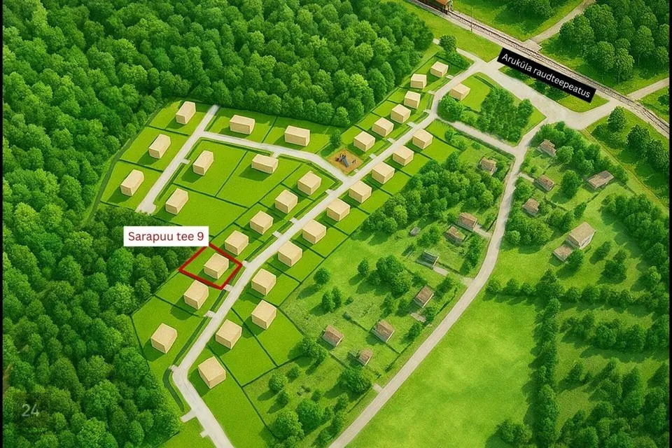 Elamumaa, 1410 m² Maa  -  Raasiku vald, Aruküla alevik - foto 2