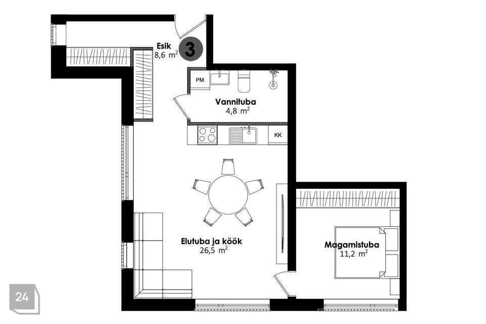 Büroo või Teenindus, 51 m² Äripind  -  Tallinn, Lasnamäe linnaosa - foto 4