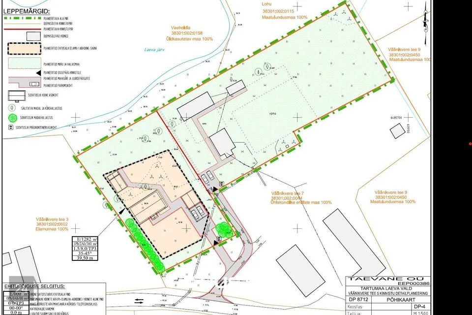 Земля жилой застройки, 2602 m² участок в Tartu vald, Laeva küla - фото 3