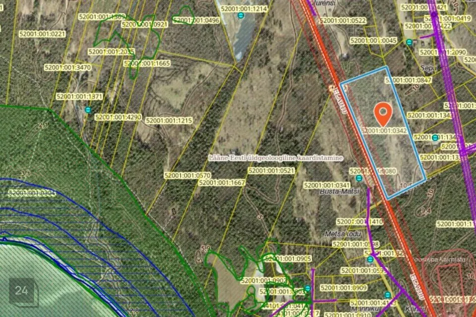 Maatulundusmaa, 64263 m² участок в Lääne-Nigula vald, Rooslepa küla / Roslep