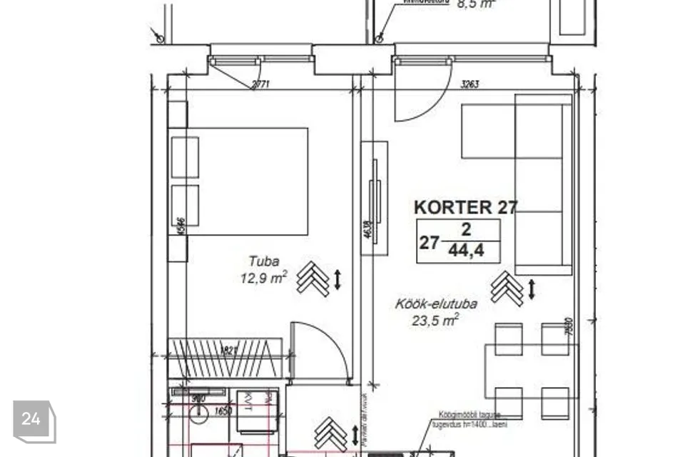 2-toaline Korter  -  Tallinn, Haabersti linnaosa - foto 5