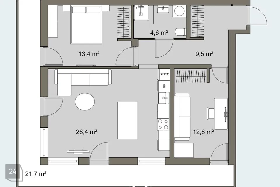 3-room apartment in Tallinn, Kristiine linnaosa - photo 4