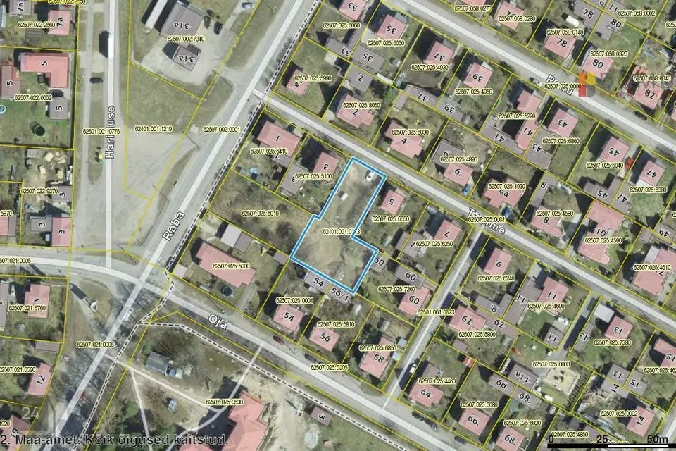 Sihtotstarbeta maa, 1033 m² Maa  -  Pärnu linn, Pärnu linn