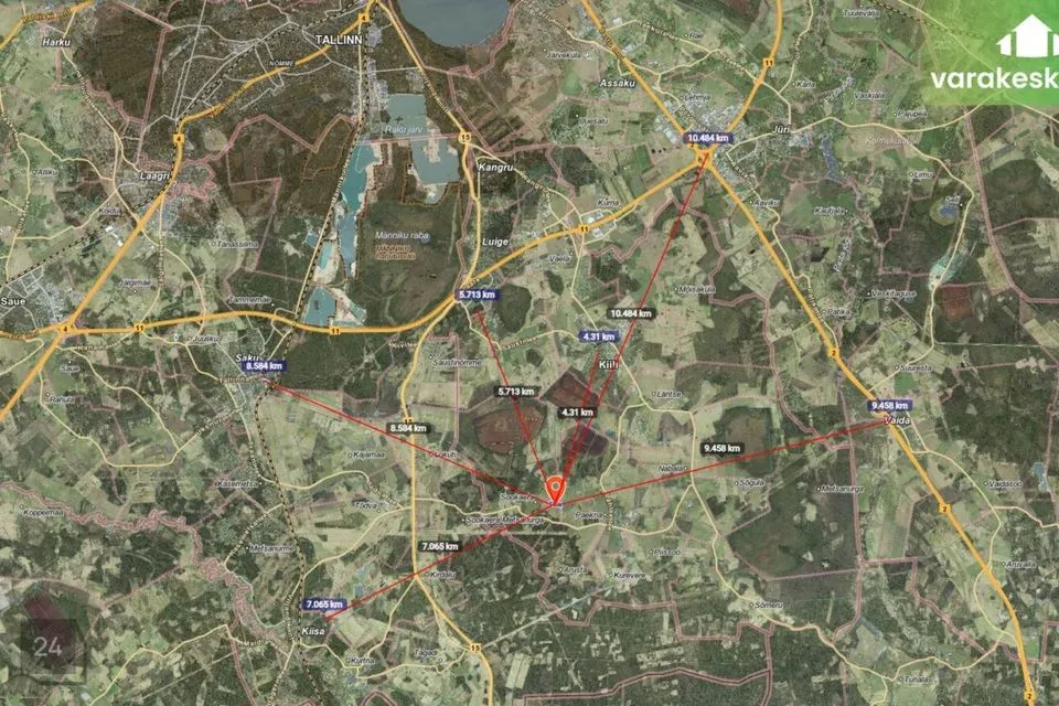 Земля жилой застройки, 20055 m² участок в Kiili vald, Sookaera küla