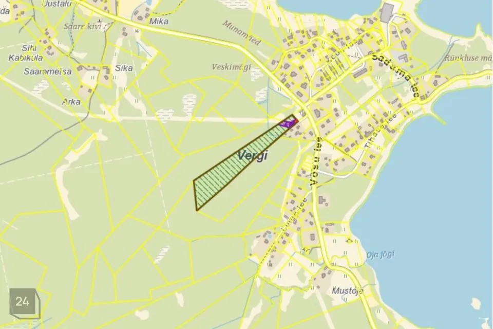 Maatulundusmaa, 31789 m² участок в Haljala vald, Vergi küla