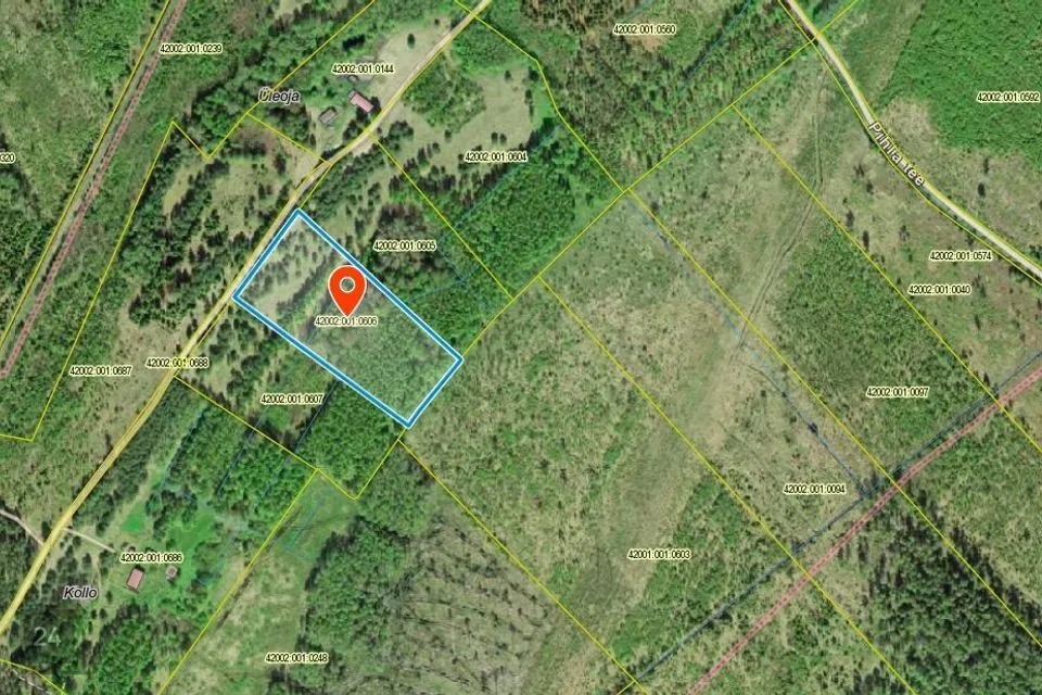 Elamumaa, 15097 m² Maa  -  Mustvee vald, Ninasi küla - foto 2