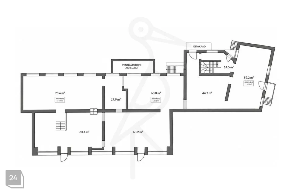 387 m² Äripind - Tallinn, Kesklinna linnaosa - foto 3