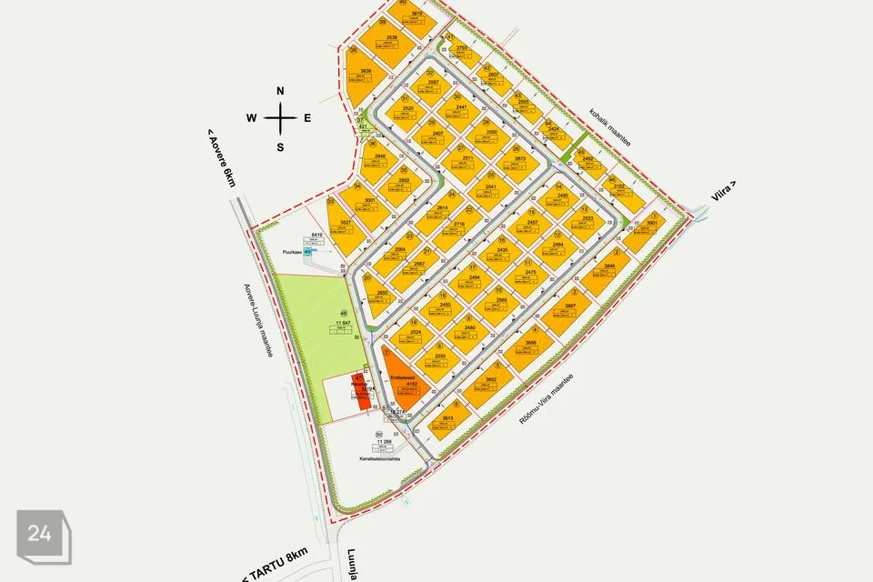 Elamumaa, 180000 m² Maa - Luunja vald, Pilka küla - foto 2