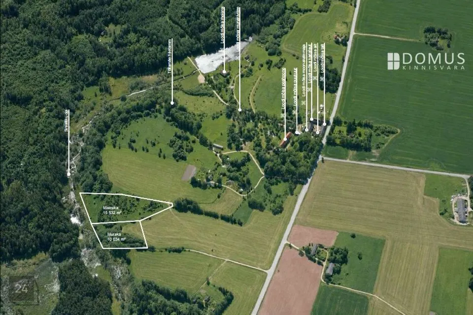 Земля жилой застройки, 10034 m² участок в Viljandi vald, Loodi küla