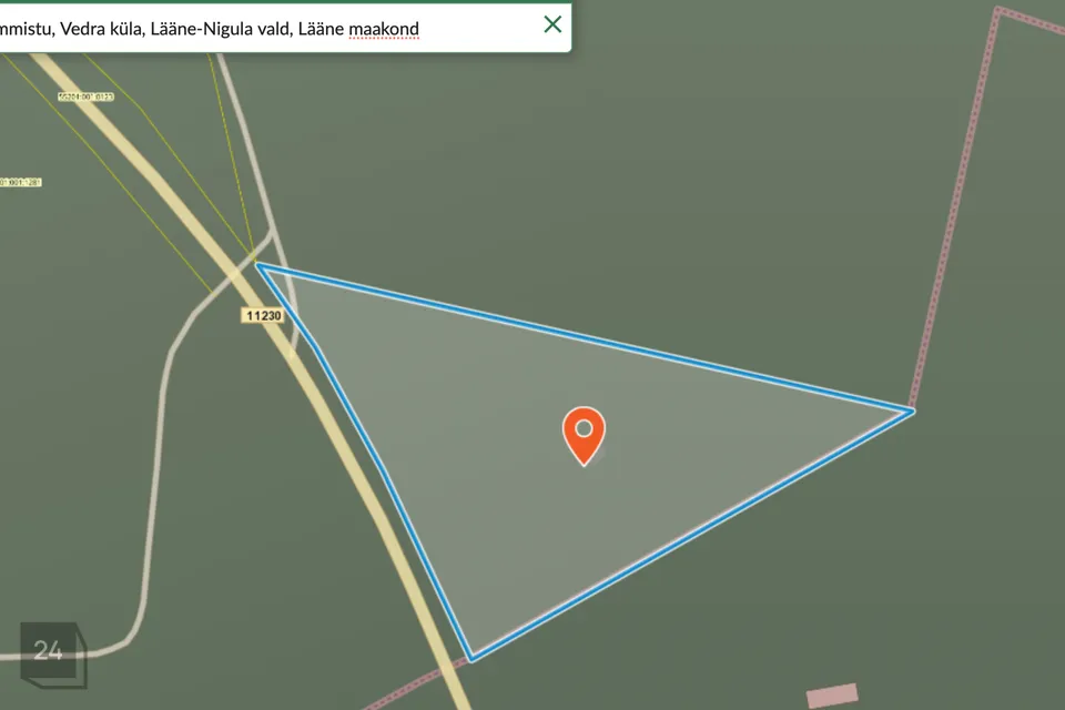 Maatulundusmaa, 14067 m² Maa - Lääne-Nigula vald, Vedra küla