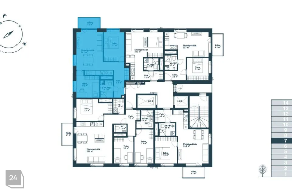 3-toaline Korter  -  Tallinn, Haabersti linnaosa - foto 3