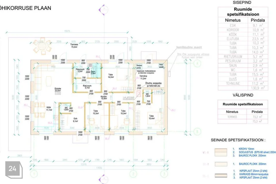 5-toaline Maja  -  Kambja vald, Külitse alevik - foto 3