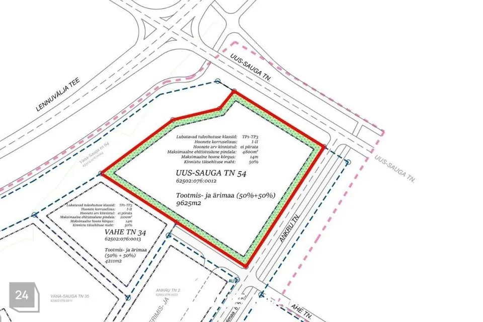 Ärimaa või Tootmismaa, 9625 m² Maa  -  Pärnu linn, Pärnu linn - foto 2