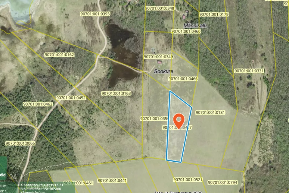 Земля жилой застройки, 13507 m² участок в Vormsi vald, Kersleti küla - фото 2