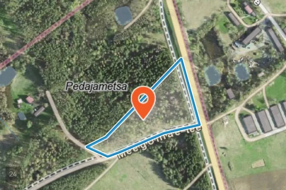 Maatulundusmaa, 13825 m² Maa  -  Võru vald, Meegomäe küla - foto 2