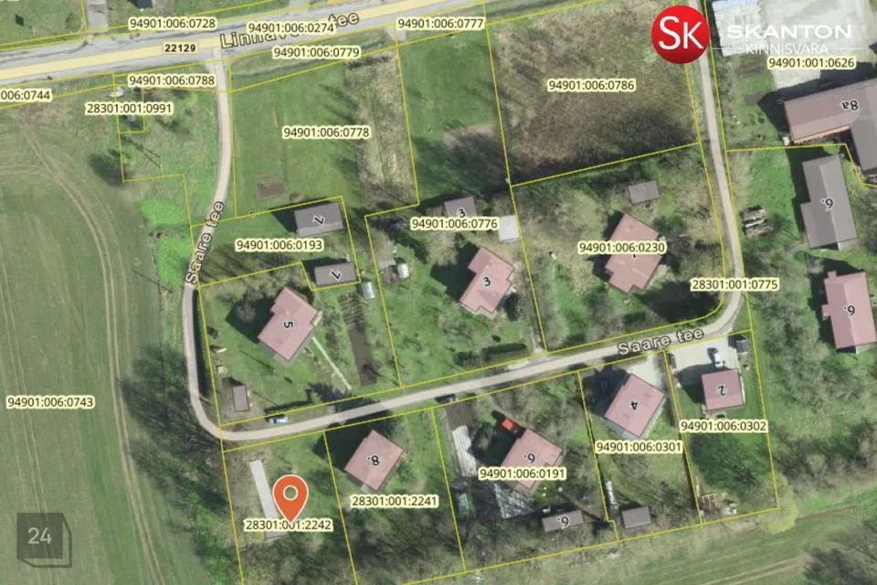 Земля жилой застройки, 1288 m² участок в Kambja vald, Soinaste küla - фото 2