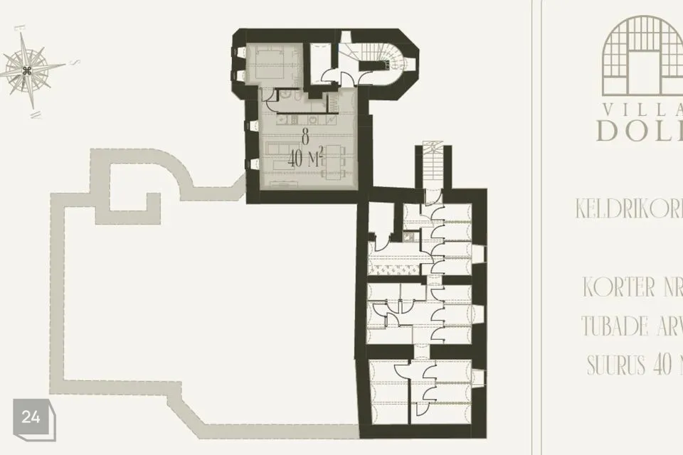 2-комнатная Квартира в Viljandi linn - фото 4