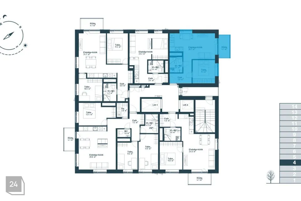 2-toaline Korter  -  Tallinn, Haabersti linnaosa - foto 3