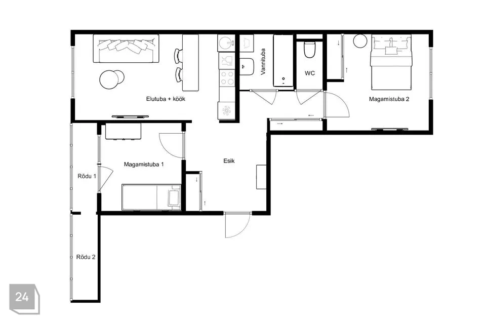 3-toaline Korter - Tallinn, Lasnamäe linnaosa - foto 3