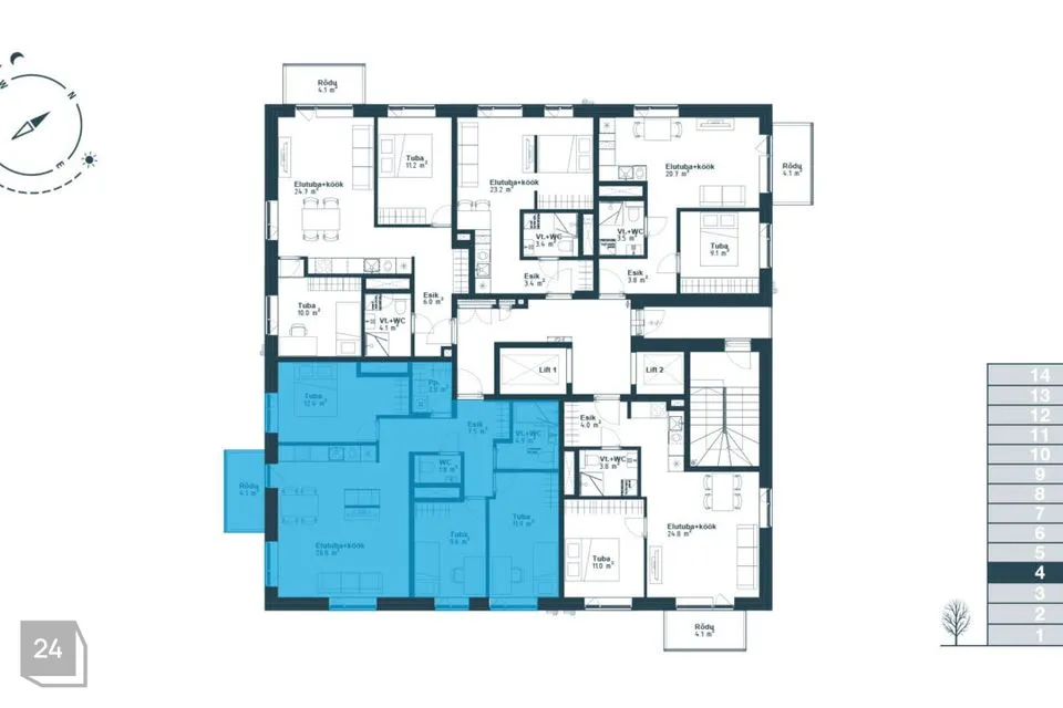 4-toaline Korter  -  Tallinn, Haabersti linnaosa - foto 3