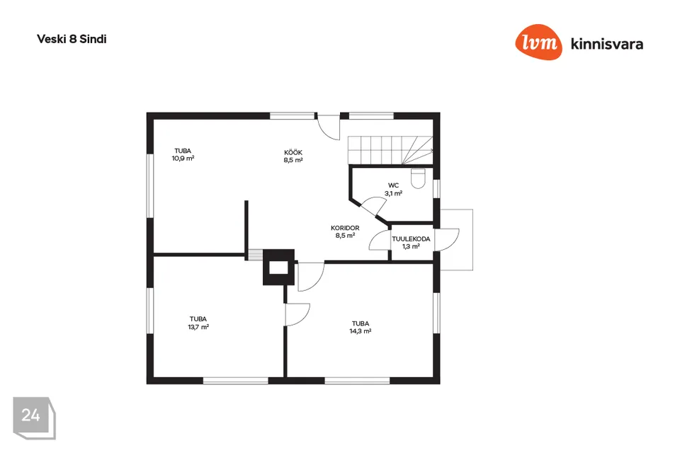 5-toaline Maja  -  Tori vald, Sindi linn - foto 4