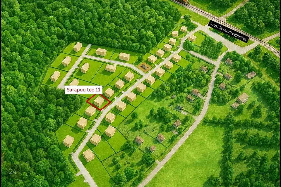 Elamumaa, 1377 m² Maa - Raasiku vald, Aruküla alevik - foto 2