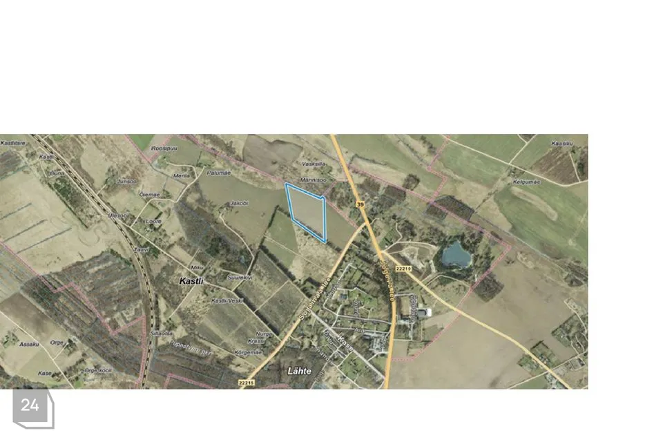 Maatulundusmaa, 60380 m² участок в Tartu vald, Kastli küla