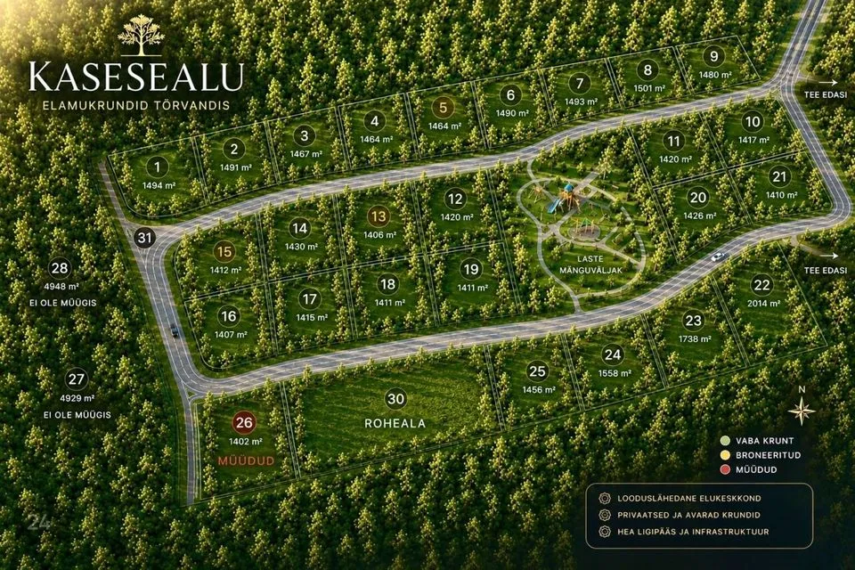 Maatulundusmaa, 1480 m² Maa  -  Kambja vald, Soinaste küla