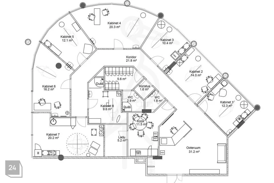 208 m² Äripind  -  Tallinn, Kesklinna linnaosa - foto 2