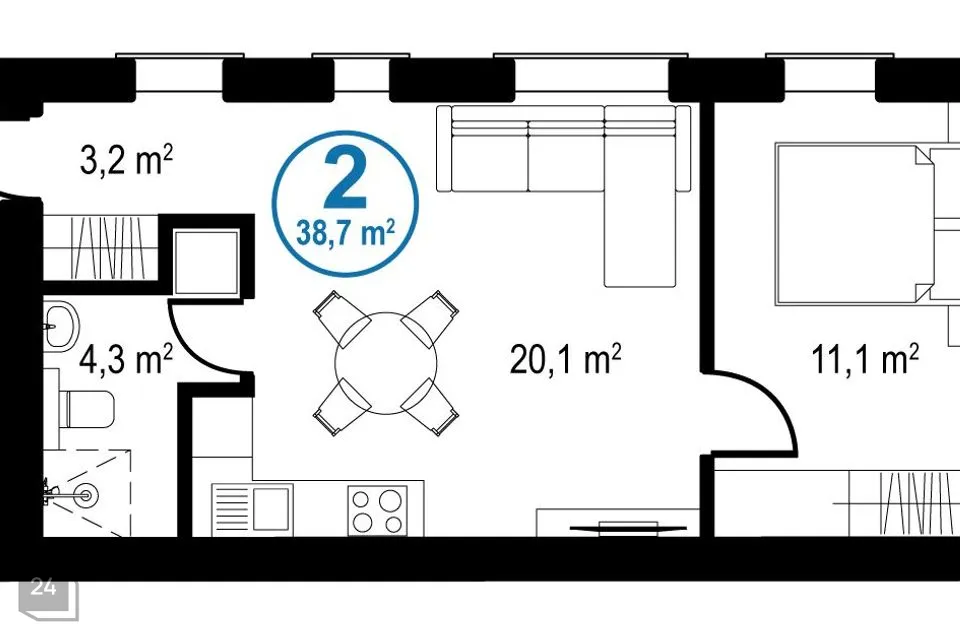 Uus-Kalamaja 17a Korter  -  Tallinn, Põhja-Tallinna linnaosa - foto 5