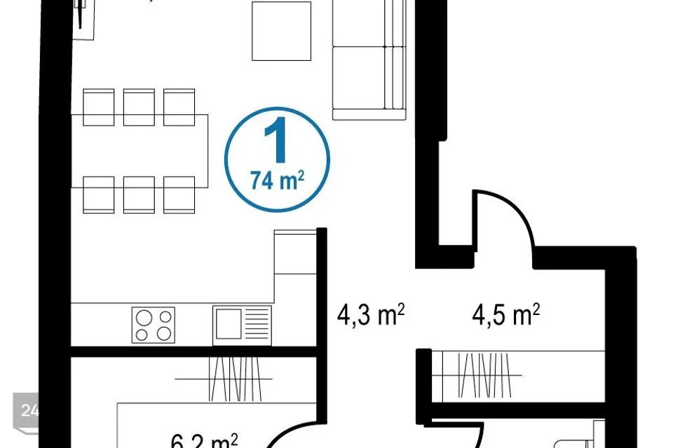 Uus-Kalamaja 17a Korter  -  Tallinn, Põhja-Tallinna linnaosa - foto 4